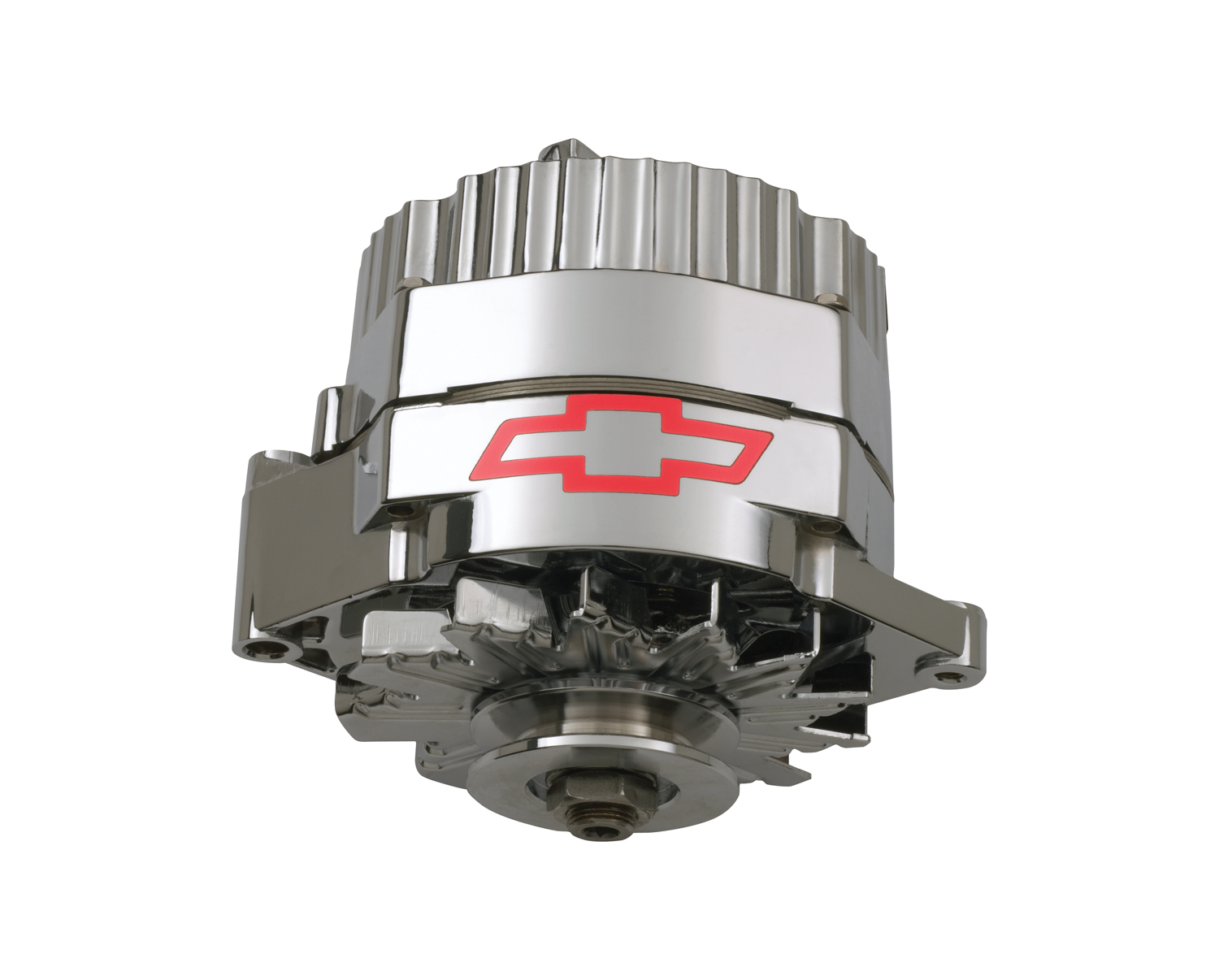 Proform Alternator 60 AMP GM 1 Wire Style GM Bowtie Logo Chrome Finish Chevrolet Performance Parts