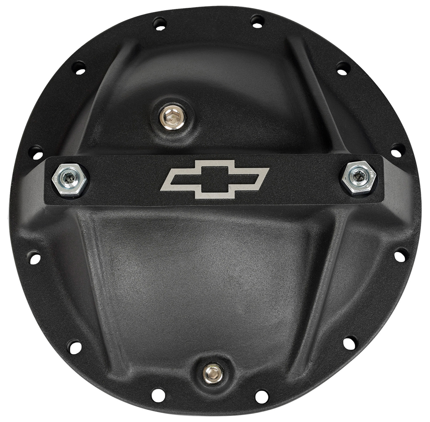 Proform Differential Cover Bowtie Emblem Model Fits GM 12 Bolt Car Alum Blk Crinkle Chevrolet Performance Parts