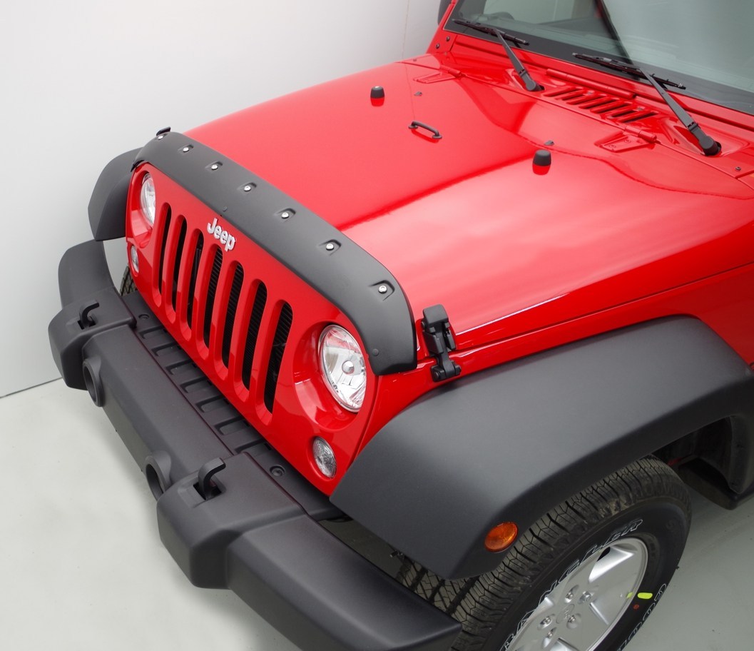 Tough Guard Hood Guard For 07-18 Jeep Wrangler JK Black Textured  798068600132 | eBay