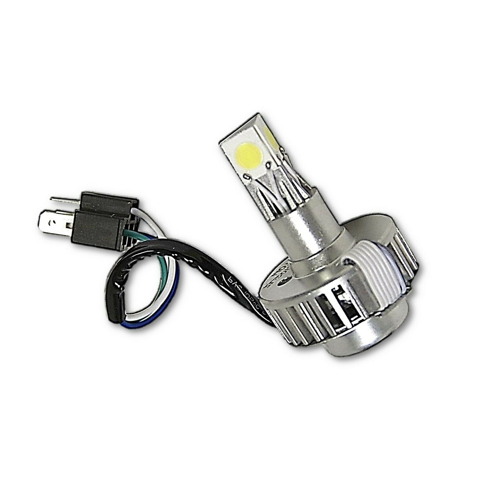 Octane 25417 7 Stock Glass Lens/Metal 6v Headlight LED 6k 26/40w H4 Light Bulb  Headlamp Pair 7-INCH-O28-H4-6V-3RD-GEN-6k-LED-LAMP-PR-3