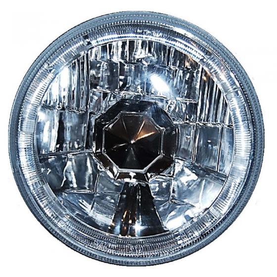 5 3/4 Red LED Halo Halogen Light Bulb Headlight Angel Eye Crystal